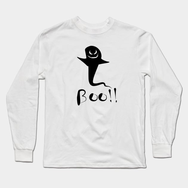 boo ! light Long Sleeve T-Shirt by ezhar.v.b